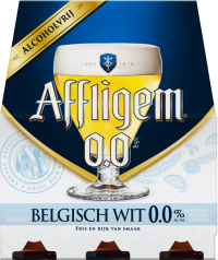 Affligem Belgisch wit 0.0 % 6pack met flesjes van 30cl
